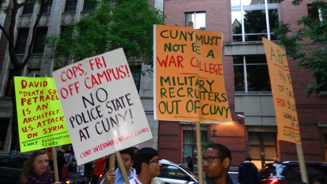 students protest cuny