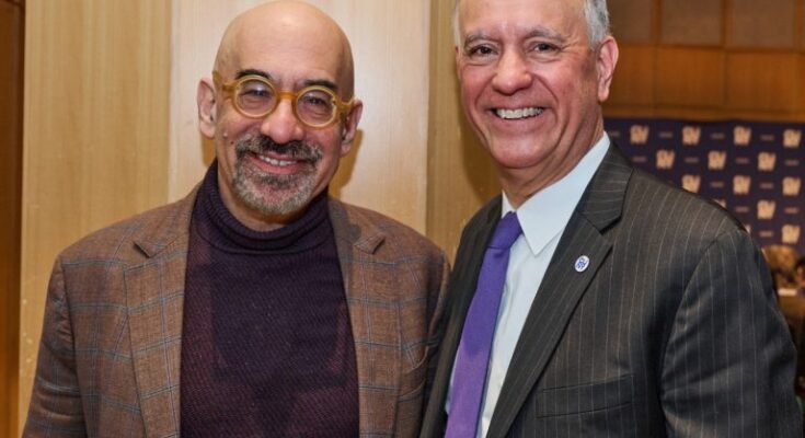 Simons Foundation President David N. Spergel and CUNY Chancellor Félix V. Matos Rodríguez