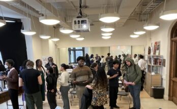 The opening party of The Lookout, the newest space for the Black Studies Department at The City College of New York.