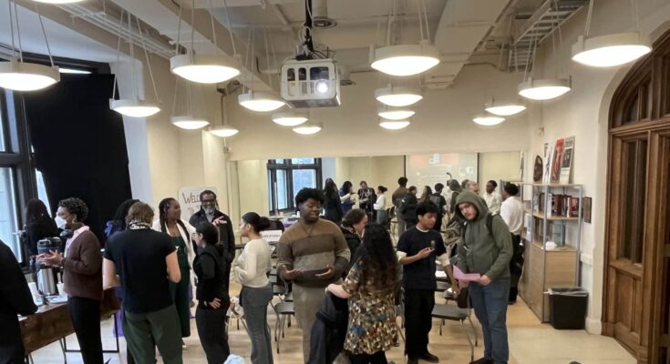 The opening party of The Lookout, the newest space for the Black Studies Department at The City College of New York.