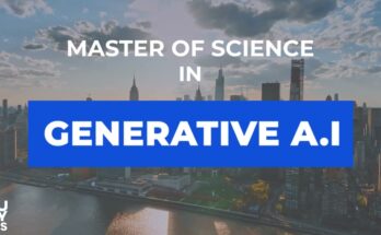 A graphic promoting the Generative AI Masters program, which began in January of 2026.