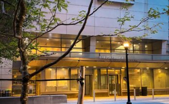 A picture of Baruch College, which participates in the New York City Teaching Fellows program.