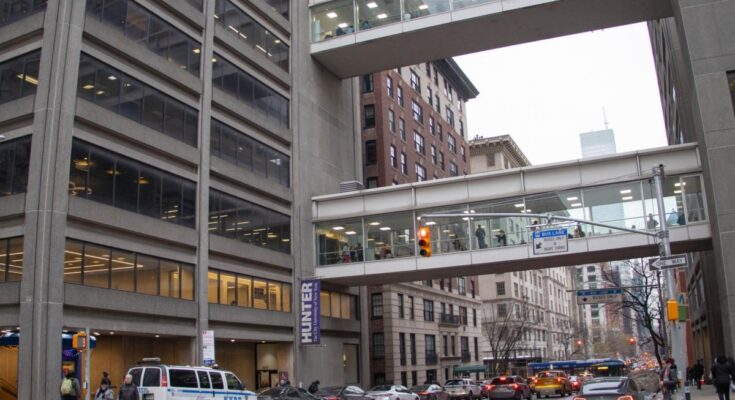 A photo of Hunter College, which is under scrutiny for a comment one of their professors made during a February meeting.