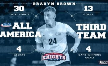 Bradyn Brown’s official All-American poster, celebrating his historic freshman season.