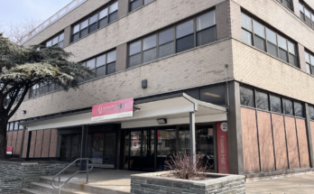 Kissena Hall, located adjacent from the front entrance of Queens College.