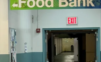 Entrance to the Lehman College Food Bank.